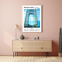 Washington Heights New York Landmark Travel Poster PosterGoat
