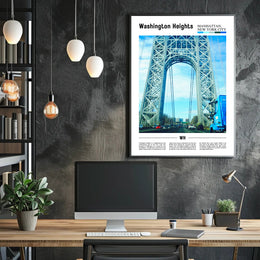 Washington Heights New York Landmark Travel Poster PosterGoat