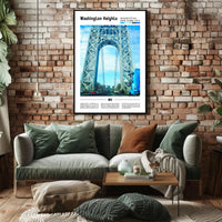 Washington Heights New York Landmark Travel Poster PosterGoat