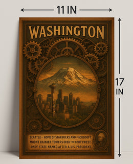 Washington The State Named After A Poster PosterGoat