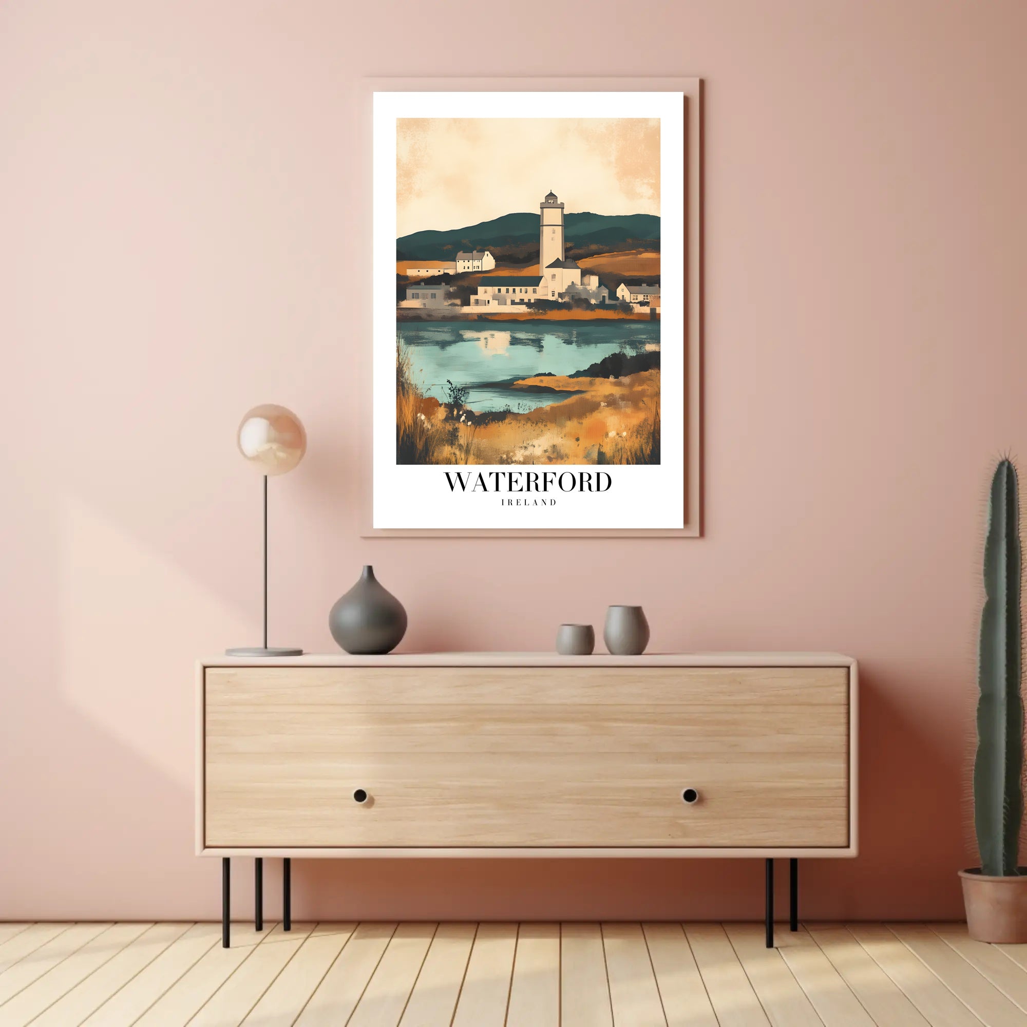 Waterford Scenic View Impressionism Travel Poster PosterGoat