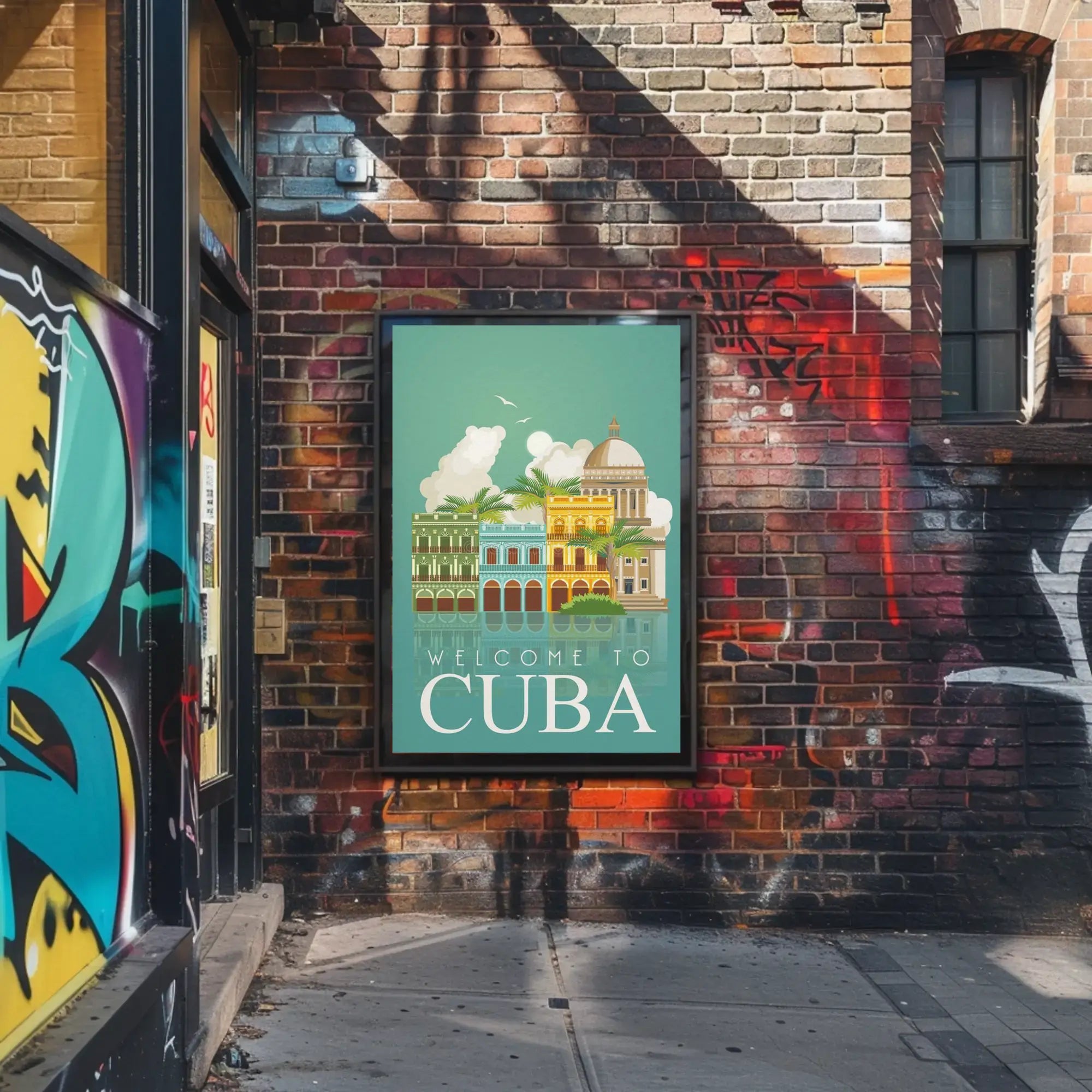 Welcome to Cuba Retro Travel Art Travel Poster PosterGoat