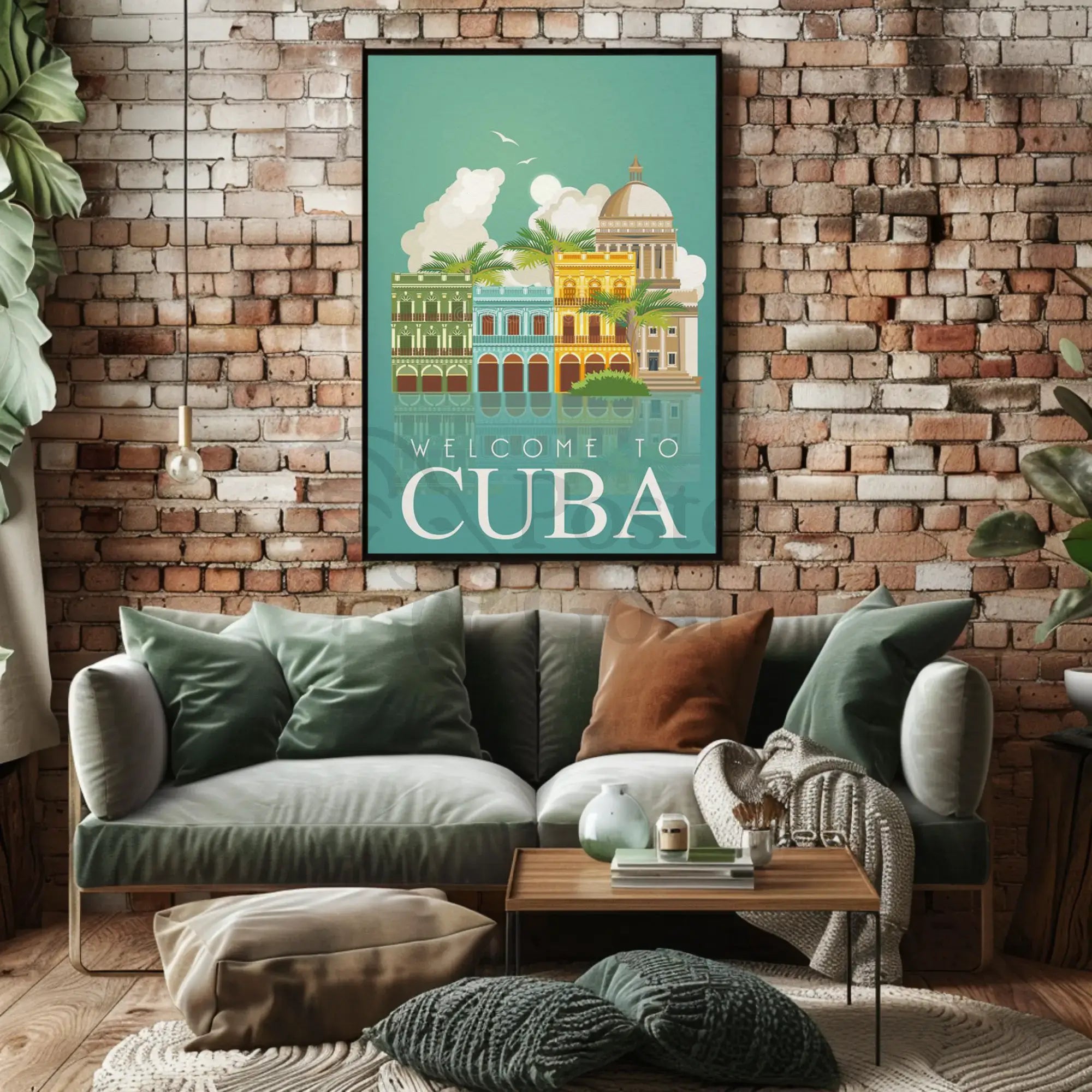 Welcome to Cuba Retro Travel Art Travel Poster PosterGoat