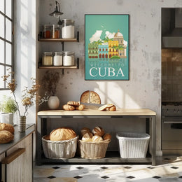 Welcome to Cuba Retro Travel Art Travel Poster PosterGoat