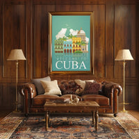 Welcome to Cuba Retro Travel Art Travel Poster PosterGoat
