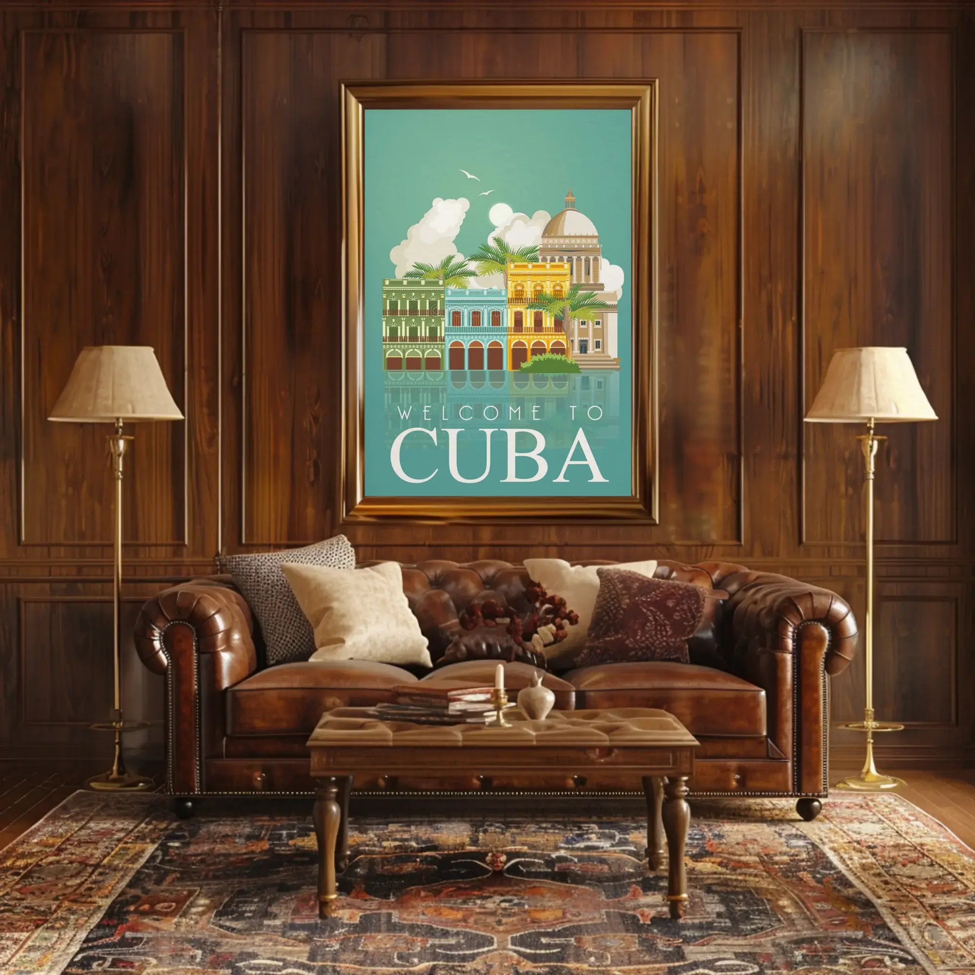 Welcome to Cuba Retro Travel Art Travel Poster PosterGoat