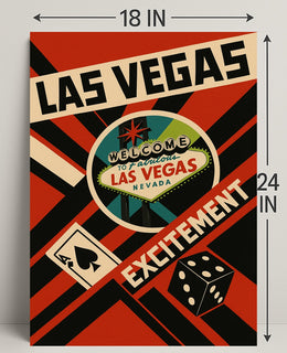 Welcome to Las Vegas Wall Art Print PosterGoat