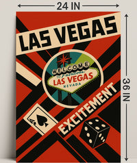 Welcome to Las Vegas Wall Art Print PosterGoat