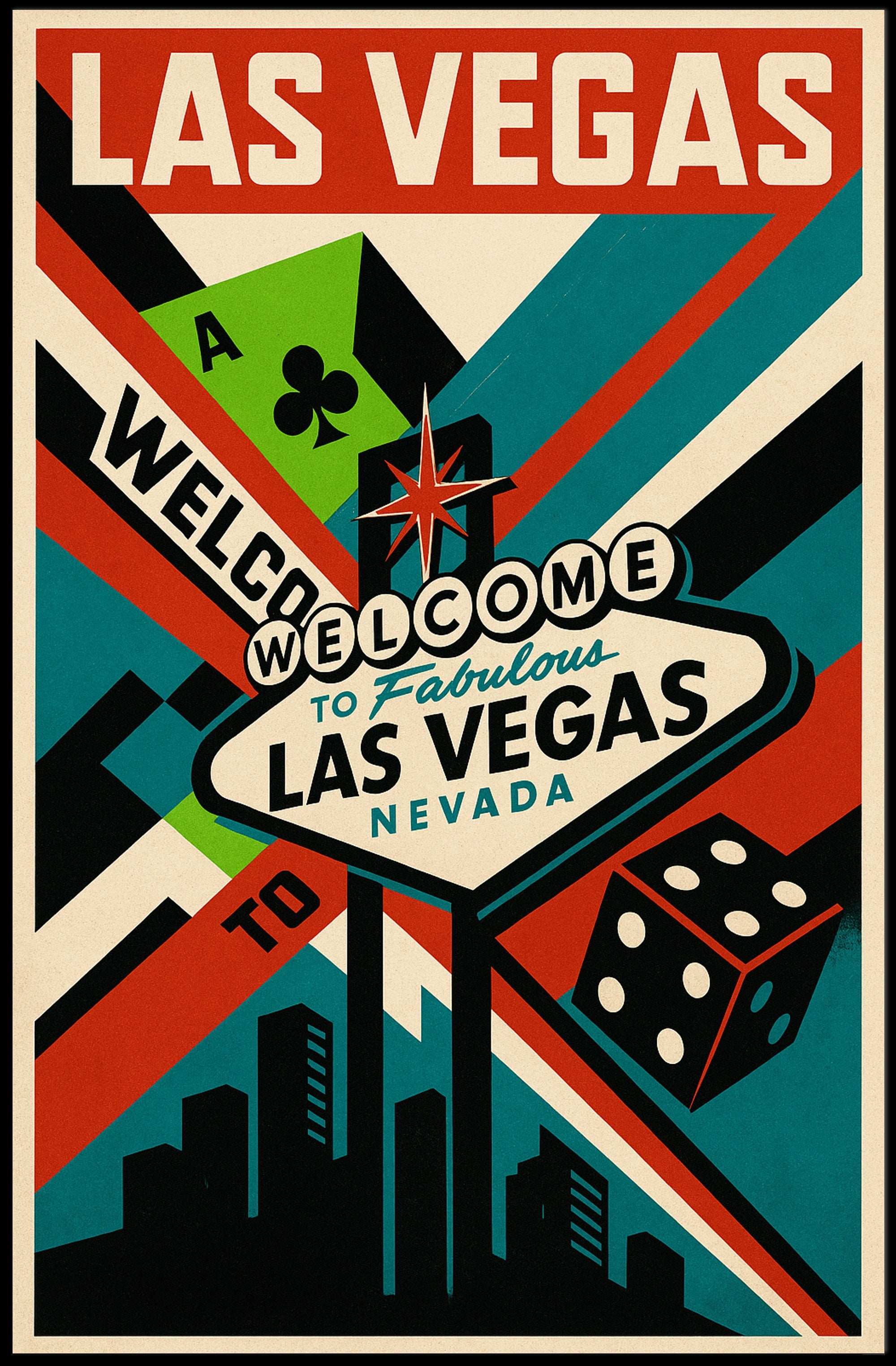 Welcome to Las Vegas Wall Art Print PosterGoat