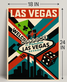 Welcome to Las Vegas Wall Art Print PosterGoat