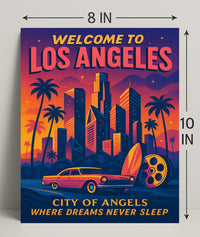 Welcome to Los Angeles Poster PosterGoat