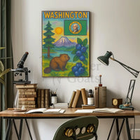 Welcome to Michigan Vintage Travel Poster PosterGoat