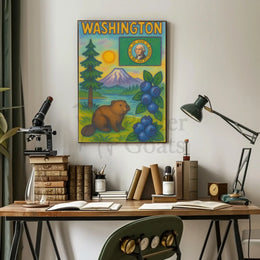 Welcome to Michigan Vintage Travel Poster PosterGoat