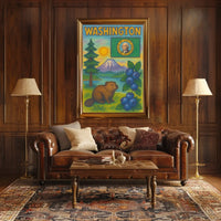 Welcome to Michigan Vintage Travel Poster PosterGoat