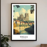 Wells England Gothic Cathedral Poster PosterGoat
