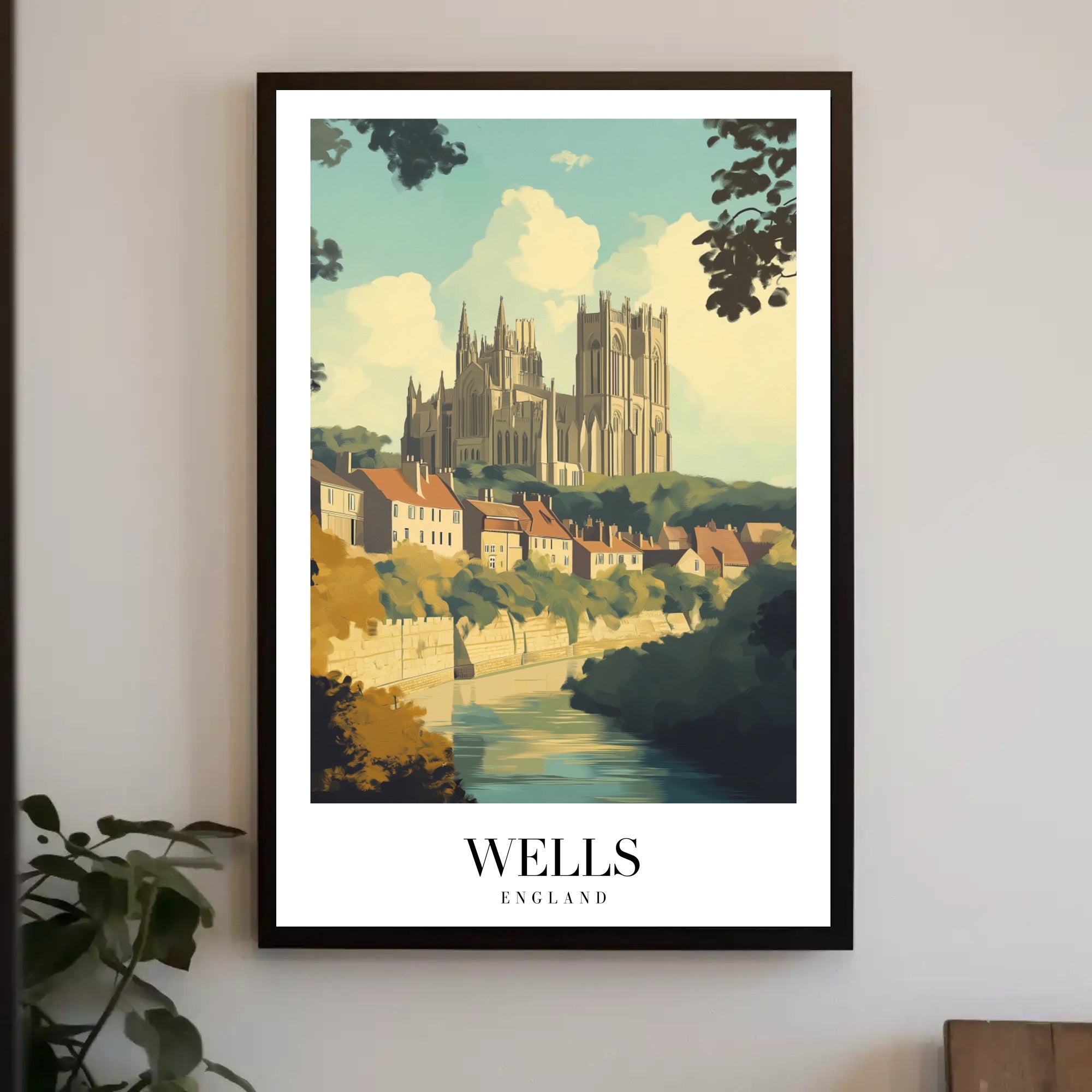 Wells England Gothic Cathedral Poster PosterGoat