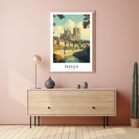 Wells England Gothic Cathedral Poster PosterGoat