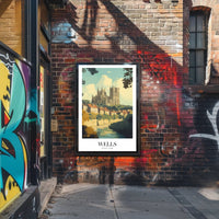 Wells England Gothic Cathedral Poster PosterGoat