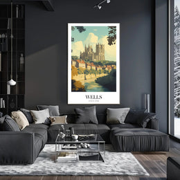Wells England Gothic Cathedral Poster PosterGoat