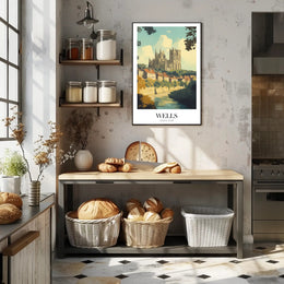 Wells England Gothic Cathedral Poster PosterGoat
