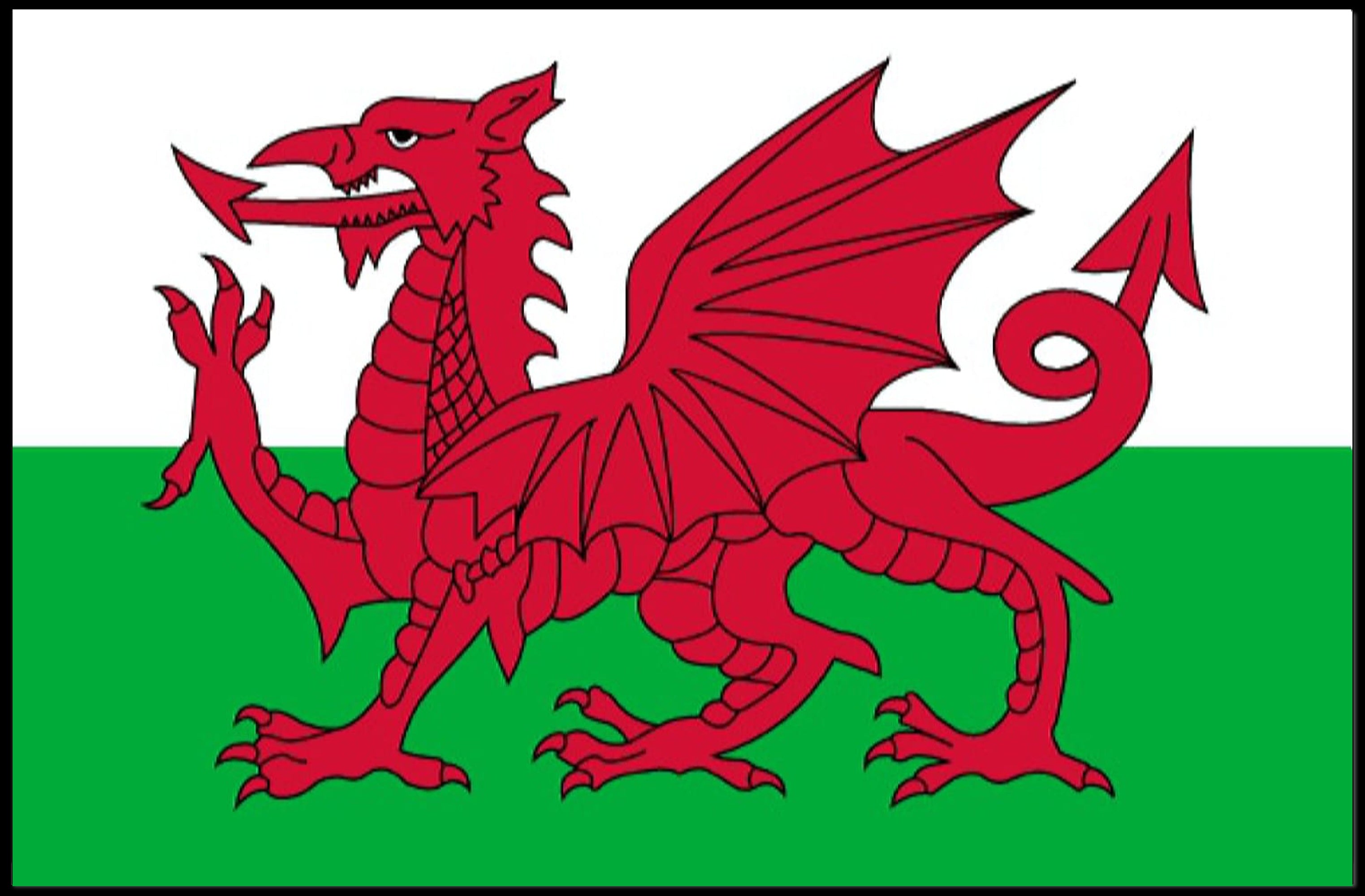 Welsh Dragon Flag Art Celebrating Culture and Heritage Poster PosterGoat