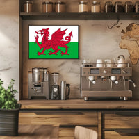 Welsh Dragon Flag Art Celebrating Culture and Heritage Poster PosterGoat