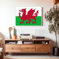Welsh Dragon Flag Art Celebrating Culture and Heritage Poster PosterGoat