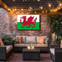 Welsh Dragon Flag Art Celebrating Culture and Heritage Poster PosterGoat