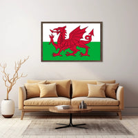 Welsh Dragon Flag Art Celebrating Culture and Heritage Poster PosterGoat