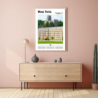 West Point Iconic Academy Building Travel Poster PosterGoat