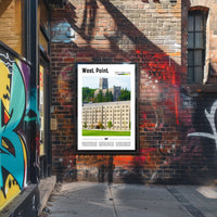 West Point Iconic Academy Building Travel Poster PosterGoat