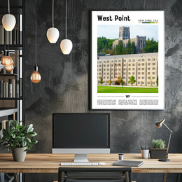 West Point Iconic Academy Building Travel Poster PosterGoat