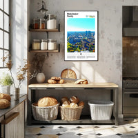 Westchester Aerial Cityscape Travel Art Poster PosterGoat