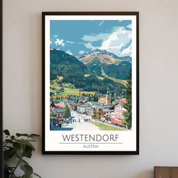 Westendorf Alpine Charm Travel Poster PosterGoat