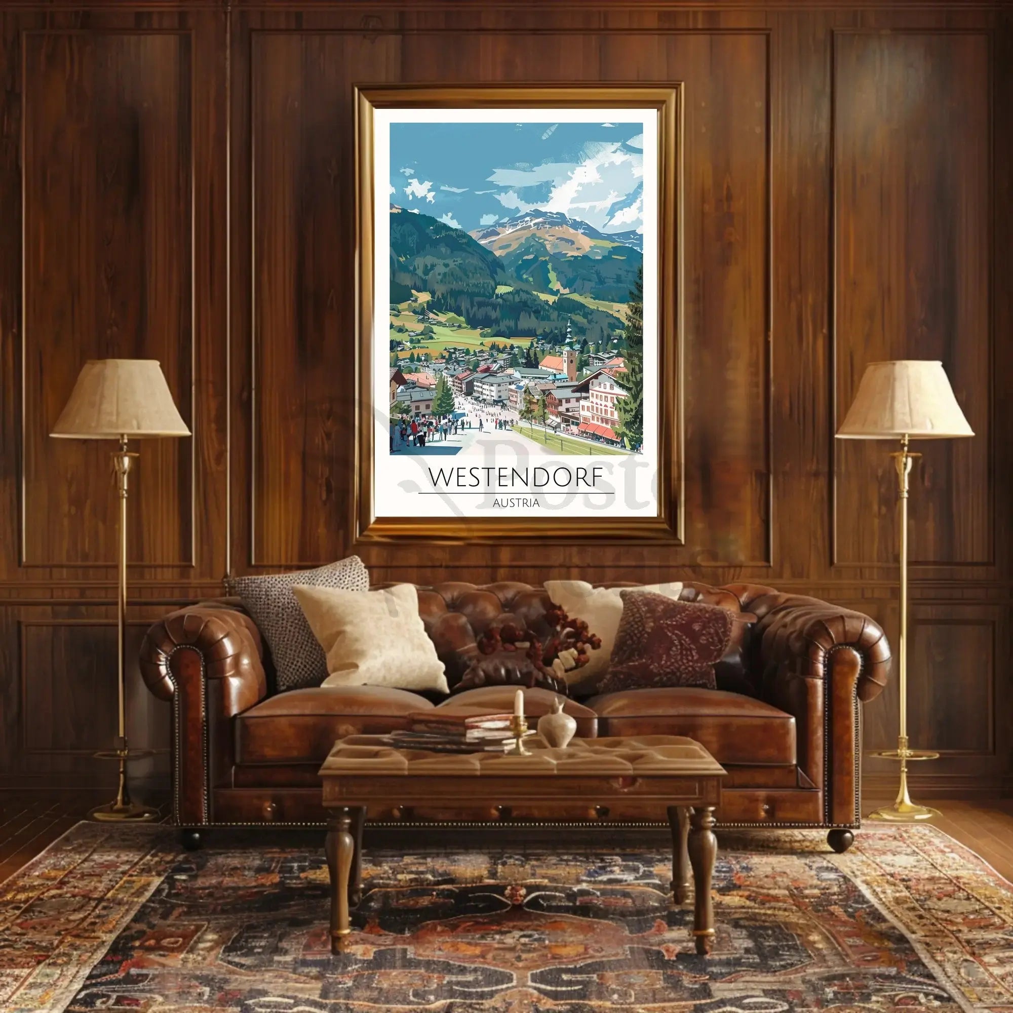 Westendorf Alpine Charm Travel Poster PosterGoat