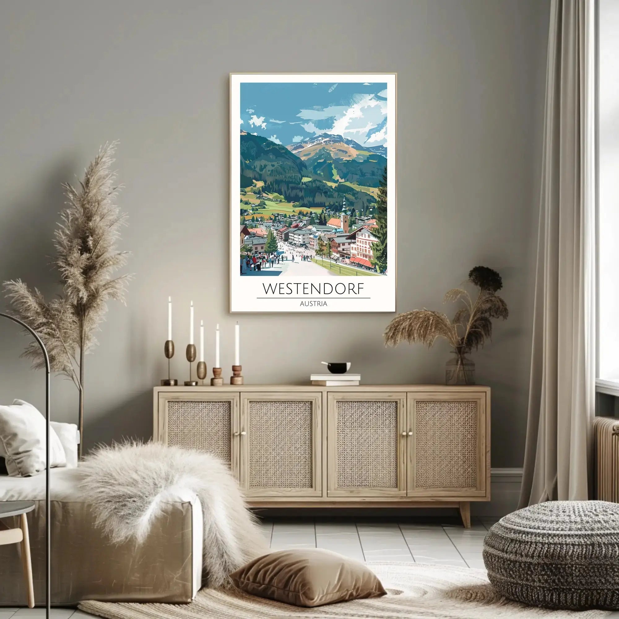 Westendorf Alpine Charm Travel Poster PosterGoat