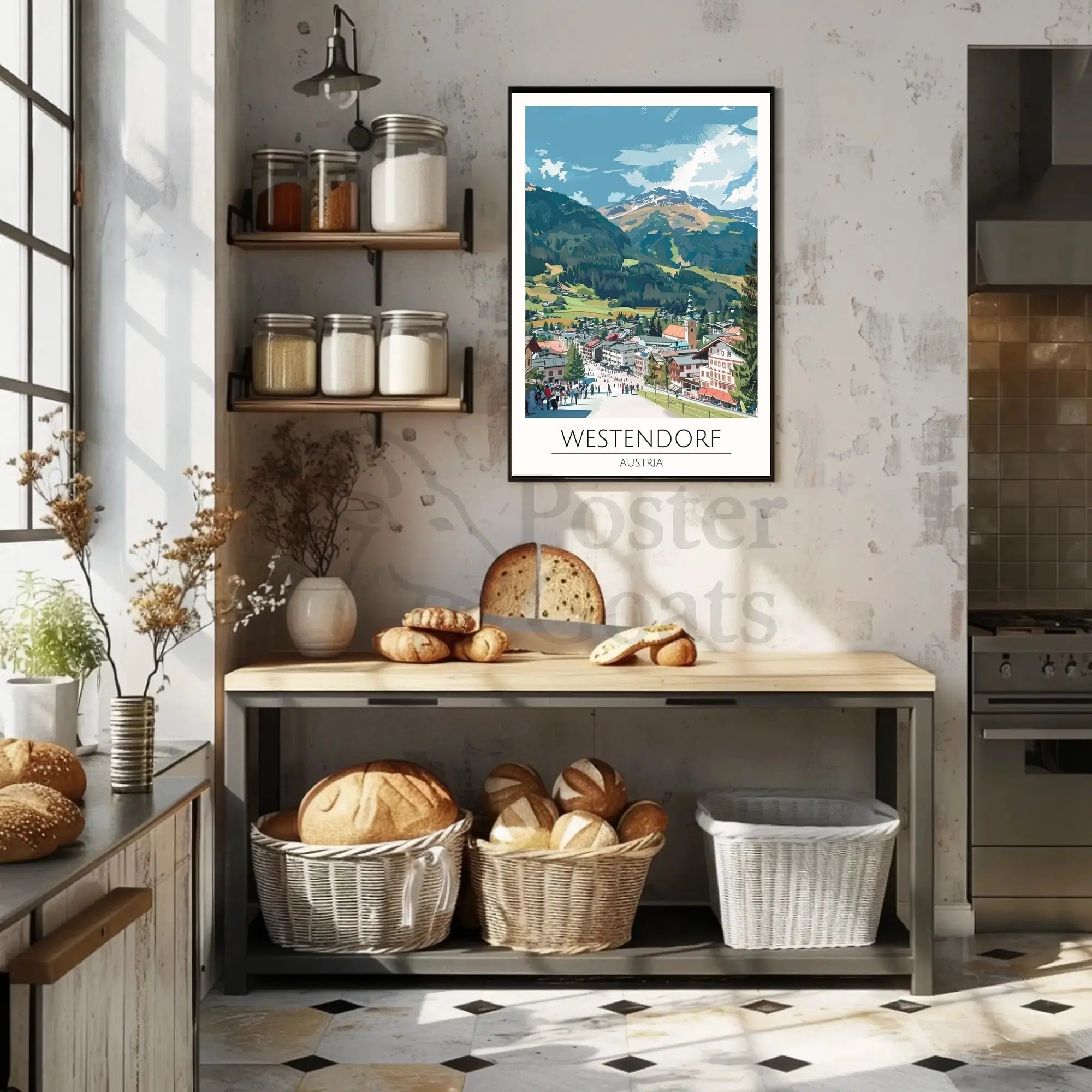 Westendorf Alpine Charm Travel Poster PosterGoat