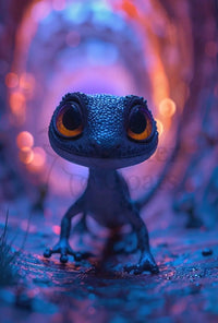 Whimsical Creature Fantasy Adventure Animal Poster PosterGoat