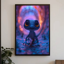 Whimsical Creature Fantasy Adventure Animal Poster PosterGoat