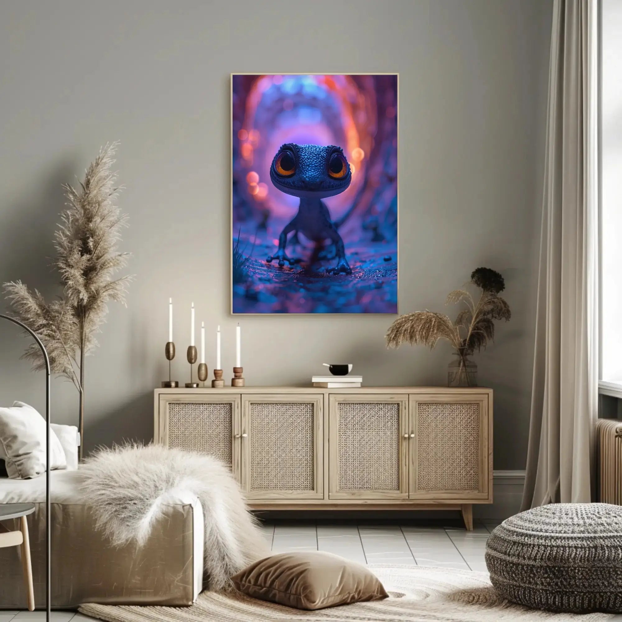 Whimsical Creature Fantasy Adventure Animal Poster PosterGoat