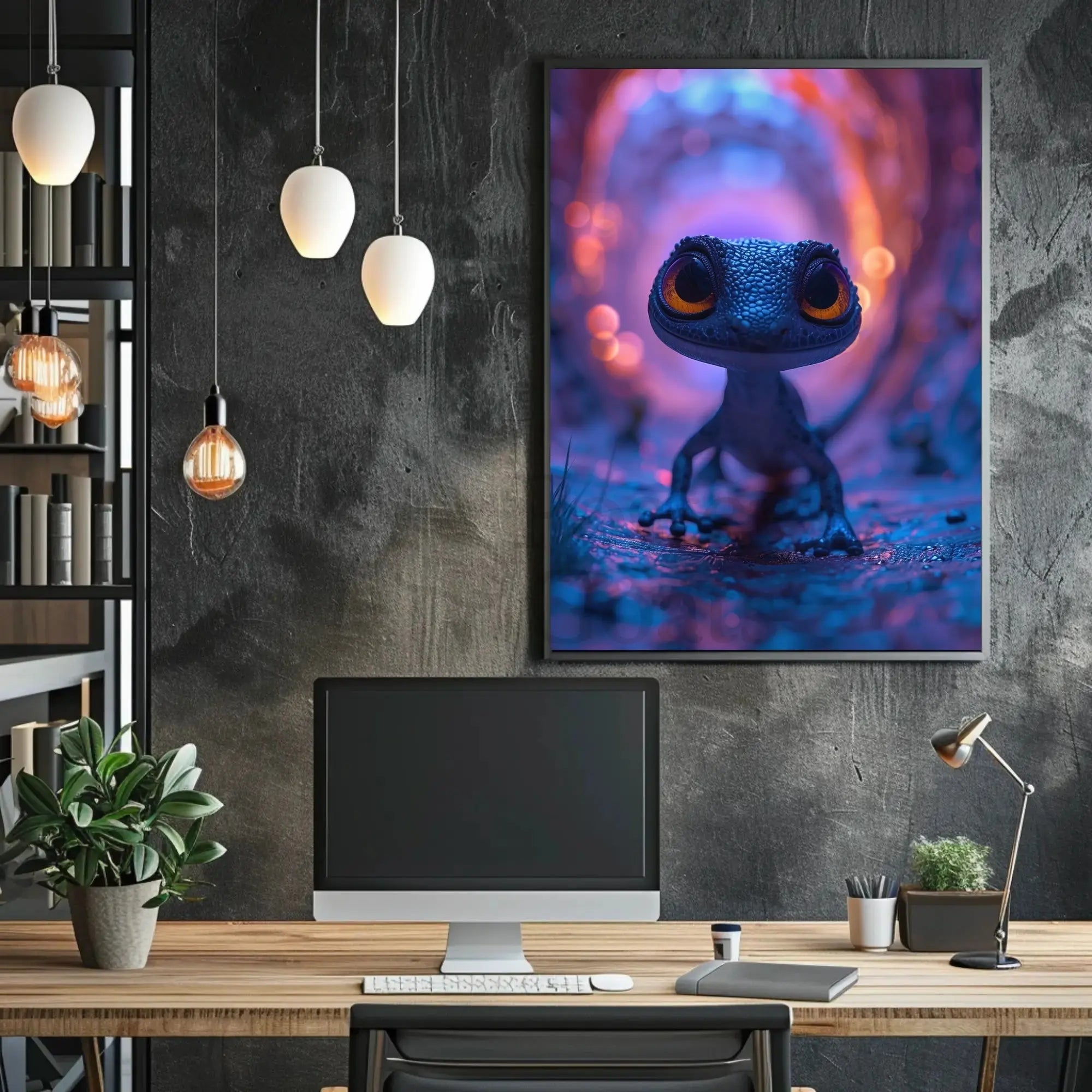 Whimsical Creature Fantasy Adventure Animal Poster PosterGoat