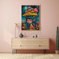 Whimsical Dreamscape with Enchanted Fairy Artistic Poster PosterGoat