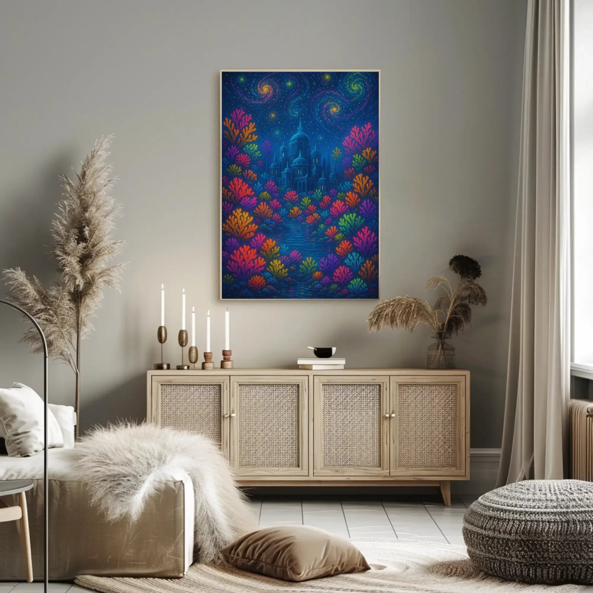 Whimsical Enchanted Fantasy World Artistic Poster PosterGoat