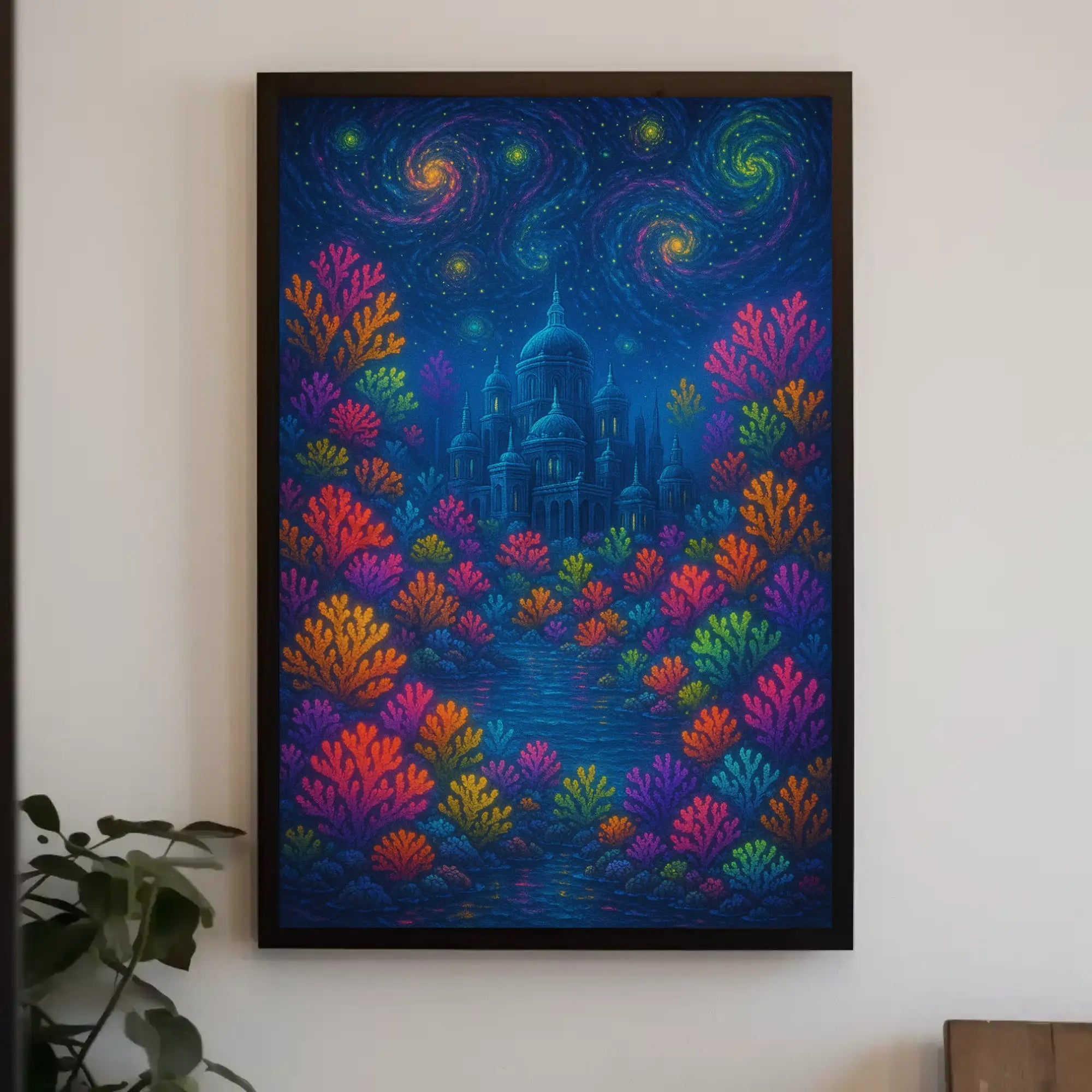 Whimsical Enchanted Fantasy World Artistic Poster PosterGoat