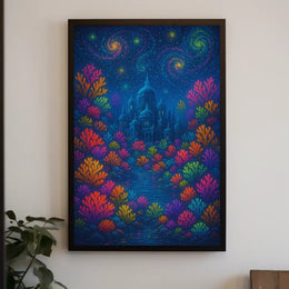 Whimsical Enchanted Fantasy World Artistic Poster PosterGoat