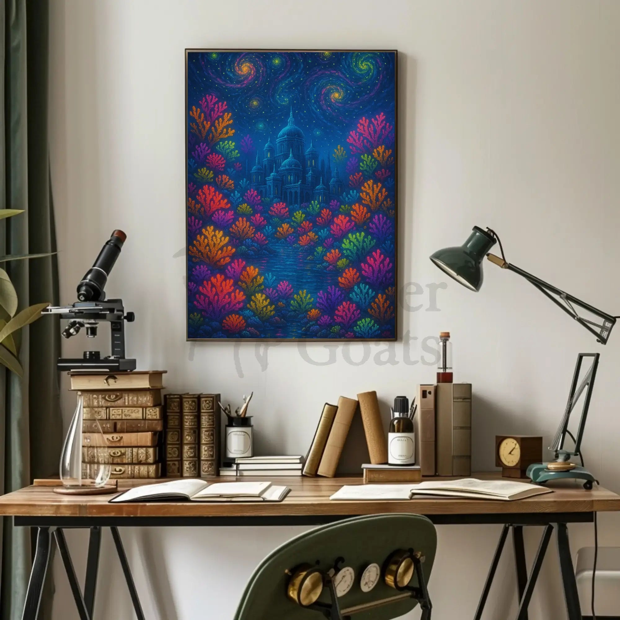 Whimsical Enchanted Fantasy World Artistic Poster PosterGoat
