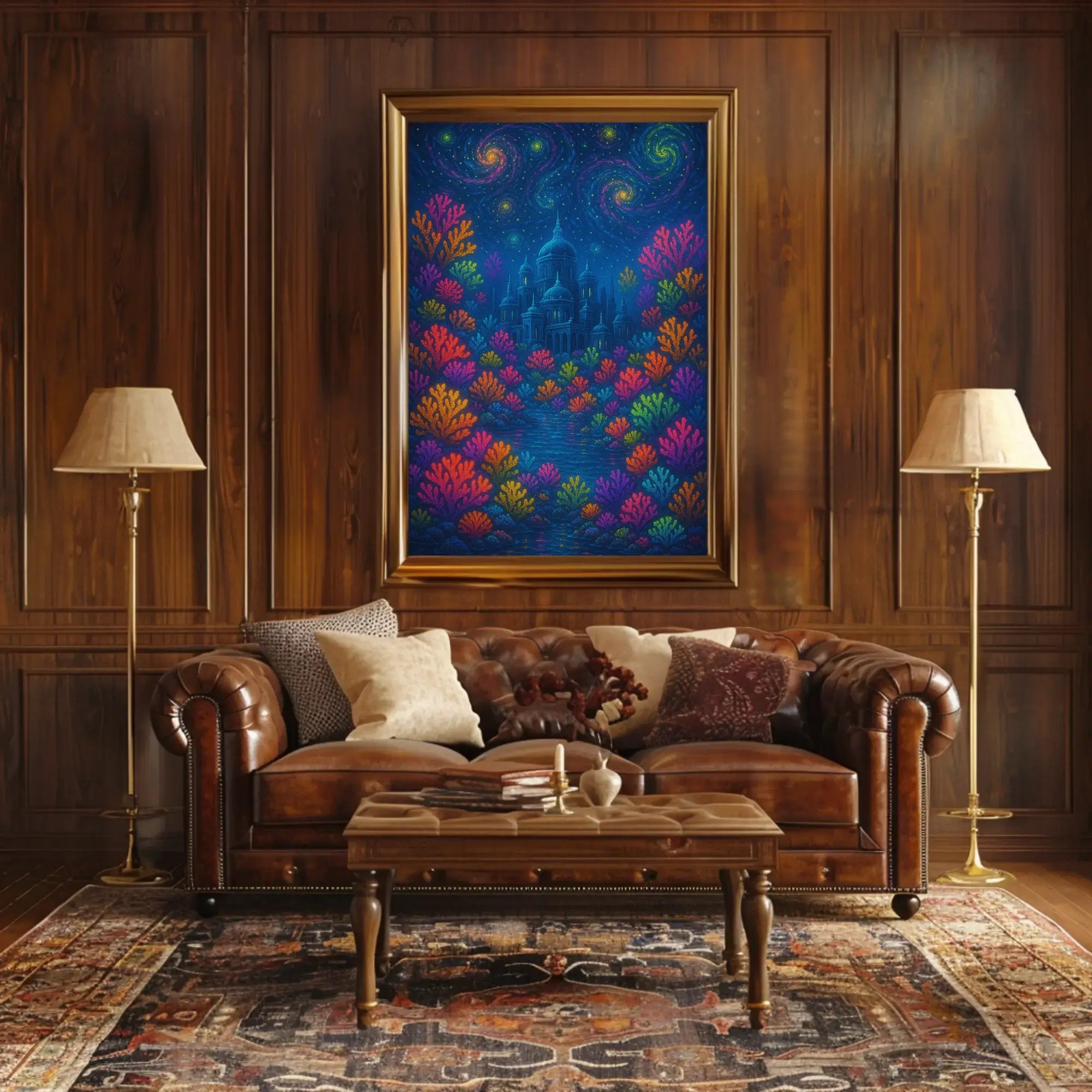 Whimsical Enchanted Fantasy World Artistic Poster PosterGoat