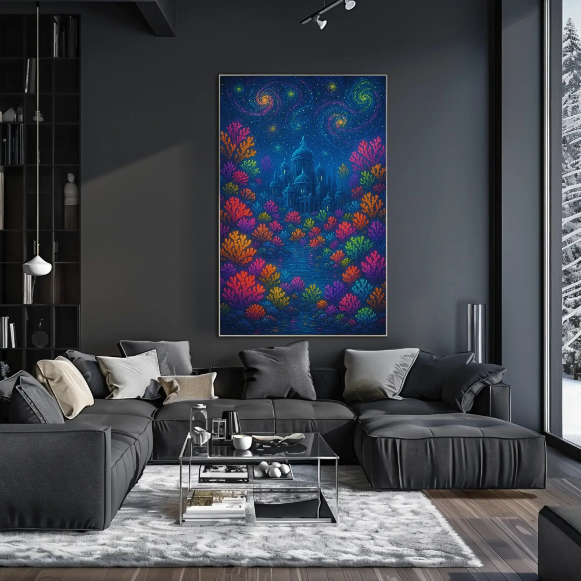 Whimsical Enchanted Fantasy World Artistic Poster PosterGoat