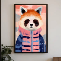 Whimsical Red Panda Animal Poster PosterGoat