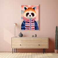 Whimsical Red Panda Animal Poster PosterGoat